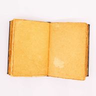 Hefty Brown Tan Book - Zinc Pentagon Decor - 26x18cm