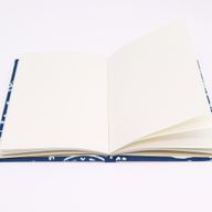 Cotton bound notebooks 20x15cm - 96 pages - Fish Indigo