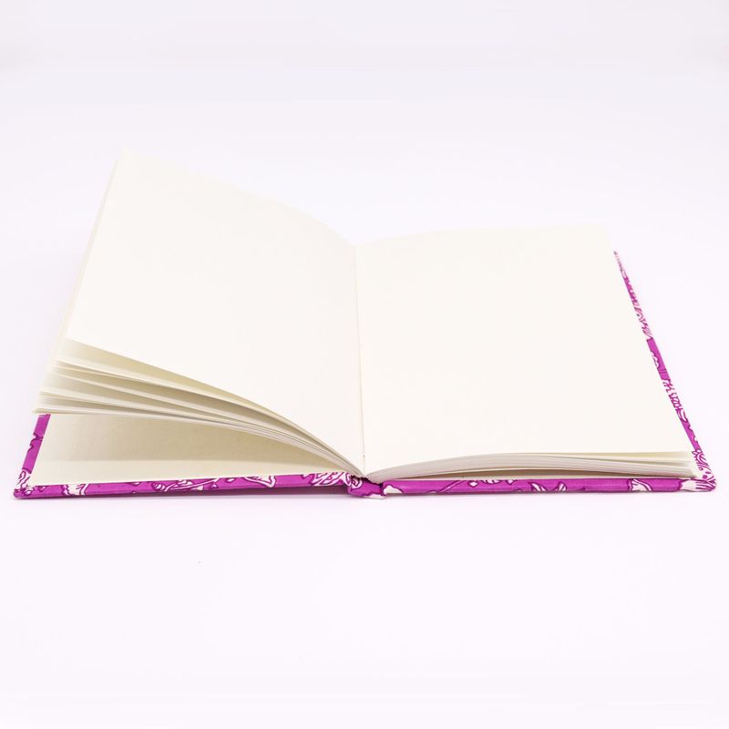Cotton bound notebooks 20x15cm - 96 pages -Fuchsia Antique