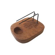 Palo Santo Burner - Teak Wood - Hamsa Design