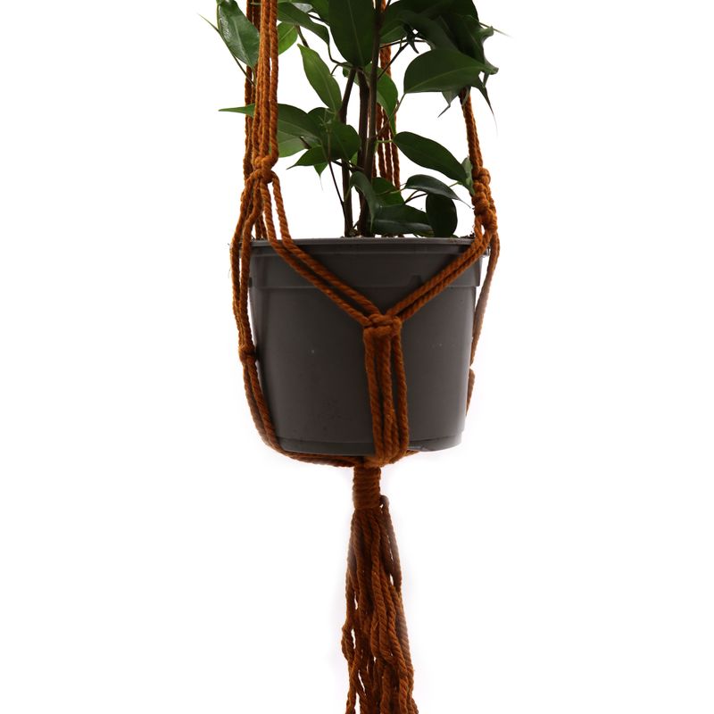Macrame Pot Holder Classic - Terracotta Med Pot