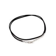 Packs Suede Pendant Cords -  2.5mm x 55cm - Black A001