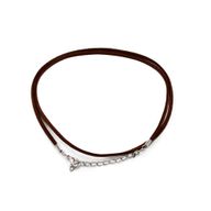 Packs Suede Pendant Cords -  2.5mm x 55cm - Dark Brown A010