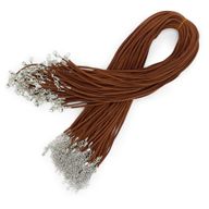 Packs Suede Pendant Cords -  2.5mm x 55cm - Dark Brown A010