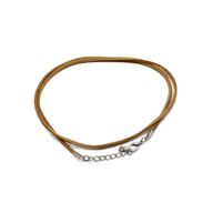 Packs Suede Pendant Cords -  2.5mm x 55cm - Tan A120