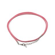 Packs Suede Pendant Cords -  2.5mm x 55cm - Pink A064