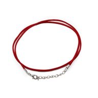 Packs  Suede Pendant Cords -  2.5mm x 55cm - Red A056