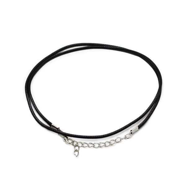 Packs Waxed Pendant Cords - 2mm x 55cm - Assorted - Black 101