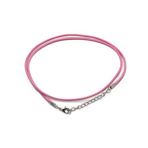Packs Waxed Pendant Cords - 2mm x 55cm - Assorted - Pink 102