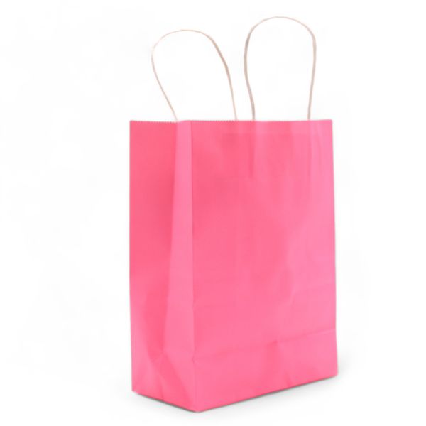 Lrg Cord Handle Paper Gift Bag (26x32x12cm) - Blush Pink (130g)