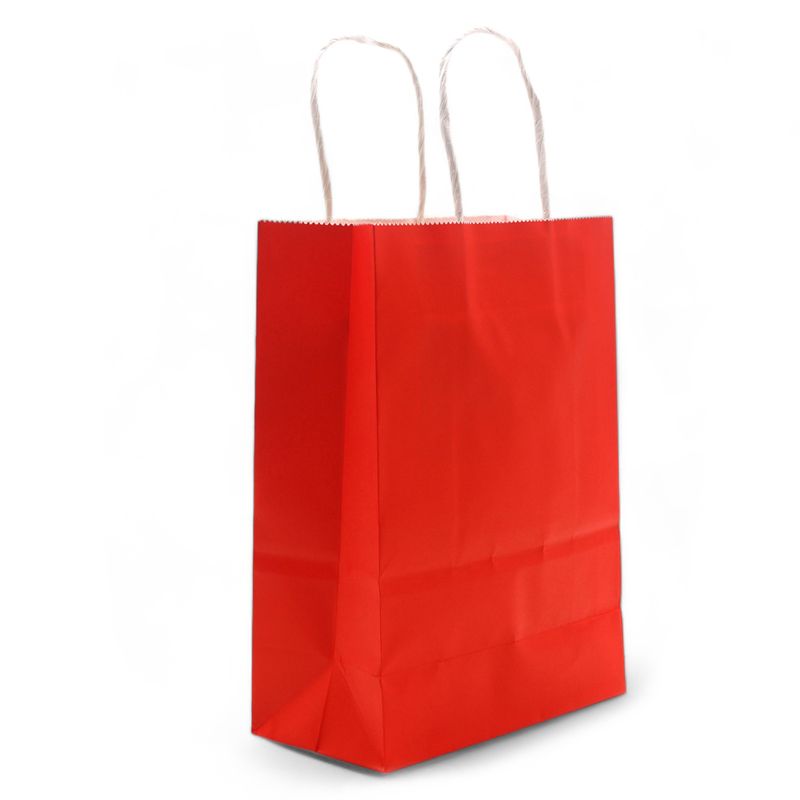 Lrg Cord Handle Paper Gift Bag (26x32x12cm) - Red (130g)