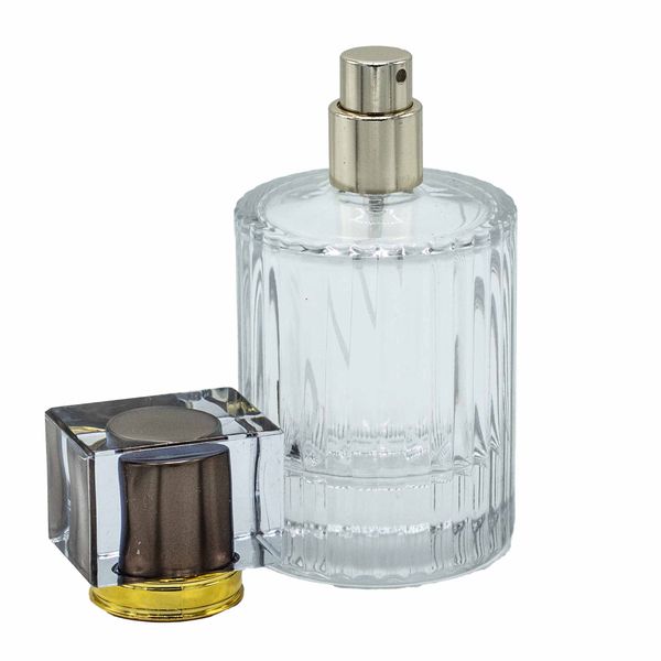 Chocolate - 50ml Round Ribbed Bottle, Spray and Cap
