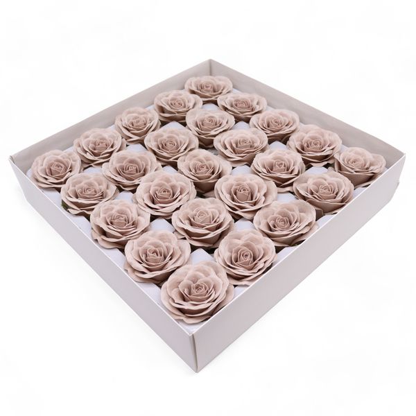 Craft Soap Flower - Lrg (7-Layer) Vintage Rose - Somersett Beige