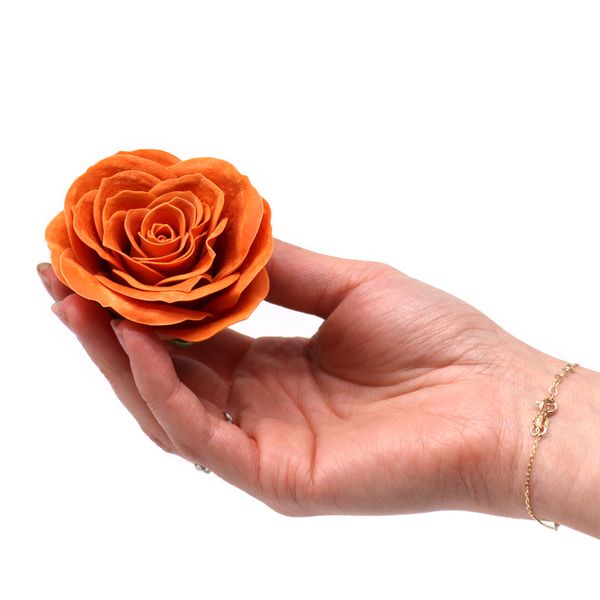 Craft Soap Flower - Lrg (7-Layer) Vintage Rose - Java Clove