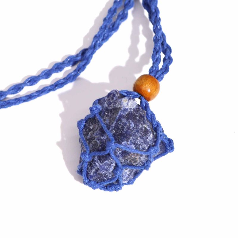 Crystal Gemstone Necklace Cord 45cm/18inch - Navy