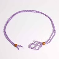 Crystal Gemstone Necklace Cord 45cm/18inch - Purple