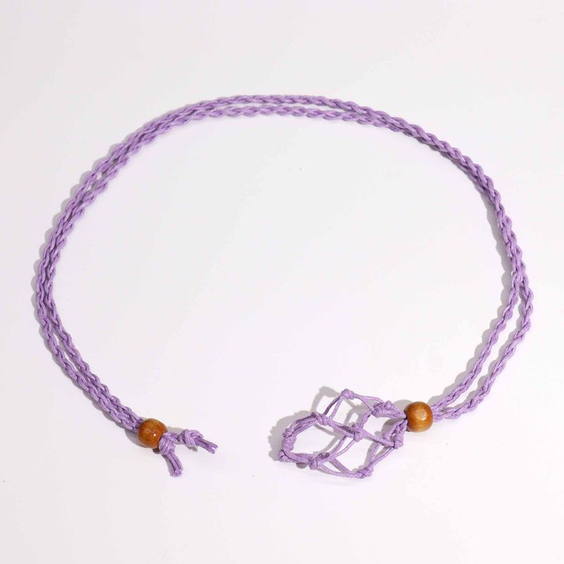 Crystal Gemstone Necklace Cord 45cm/18inch - Purple
