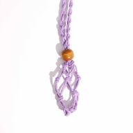 Crystal Gemstone Necklace Cord 45cm/18inch - Purple