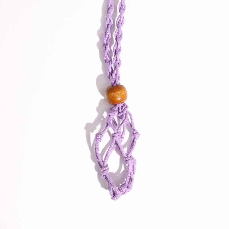 Crystal Gemstone Necklace Cord 45cm/18inch - Purple