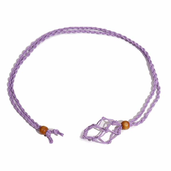 Crystal Gemstone Necklace Cord 45cm/18inch - Purple