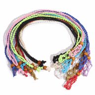 Crystal Gemstone Necklace Cord 45cm/18inch - Mix Pack 5 of each colour