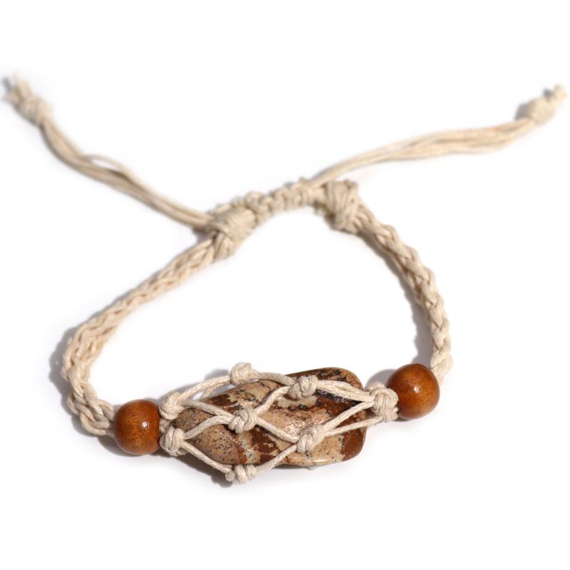Crystal Gemstone Bracelet Cord 20-28cm/7.8-11inch - Natural