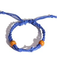 Crystal Gemstone Bracelet Cord 20-28cm/7.8-11inch - Navy