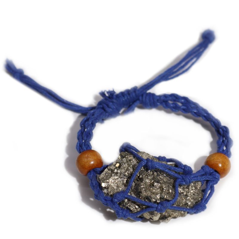 Crystal Gemstone Bracelet Cord 20-28cm/7.8-11inch - Navy
