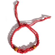 Crystal Gemstone Bracelet Cord 20-28cm/7.8-11inch - Red