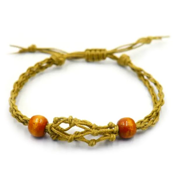 Crystal Gemstone Bracelet Cord 20-28cm/7.8-11inch - Sand