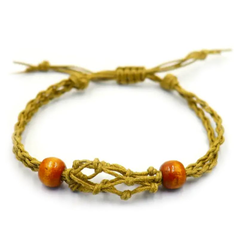 Crystal Gemstone Bracelet Cord 20-28cm/7.8-11inch - Sand