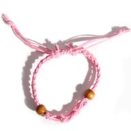 Crystal Gemstone Bracelet Cord 20-28cm/7.8-11inch - Pink