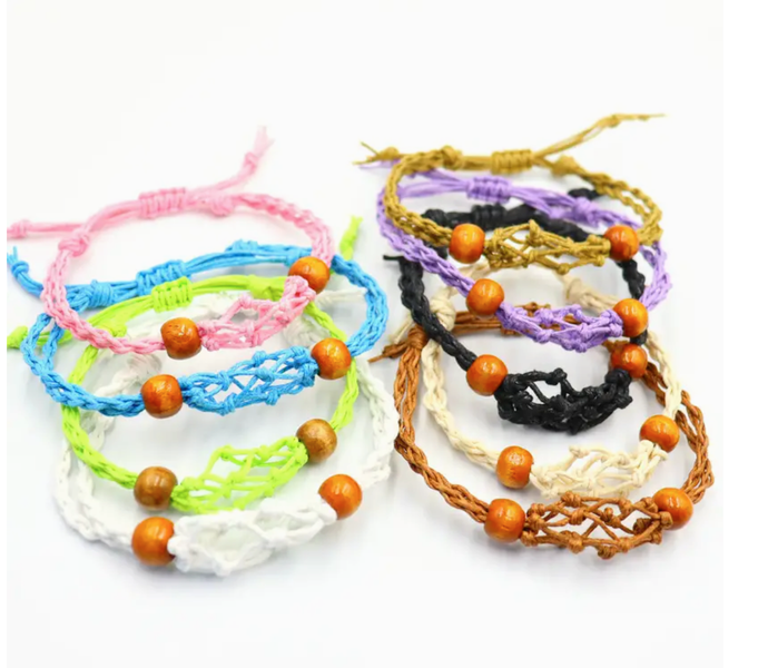 Crystal Gemstone Bracelet Cord 20-28cm/7.8-11inch - Mix Pack 5 of each colour