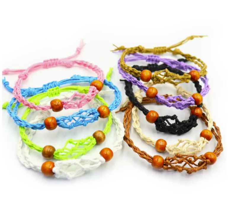 Crystal Gemstone Bracelet Cord 20-28cm/7.8-11inch - Mix Pack 5 of each colour