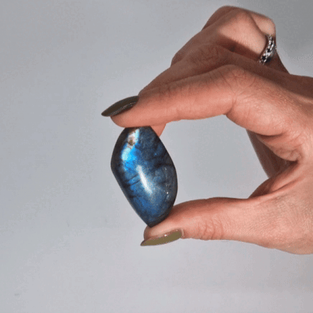 Madagascar Labradorite Leaf Stones (approx 13-20g 45-50mm)