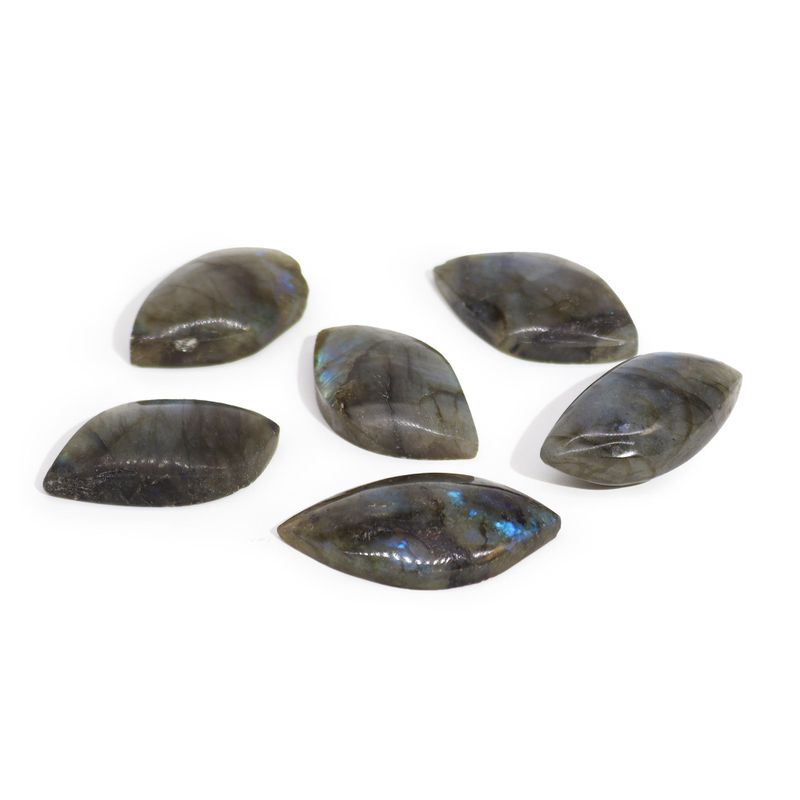 Madagascar Labradorite Leaf Stones (approx 13-20g 45-50mm)