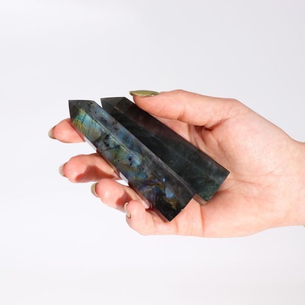 Madagascar Labradorite Points (approx 63-93g 80-90mm x25mm)