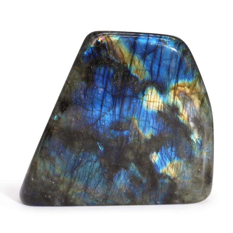Madagascar Labradorite Statement Stone (approx 900-1100g 100-170mm)