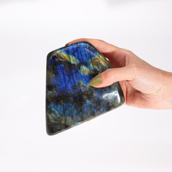 Madagascar Labradorite Statement Stone (approx 900-1100g 100-170mm)