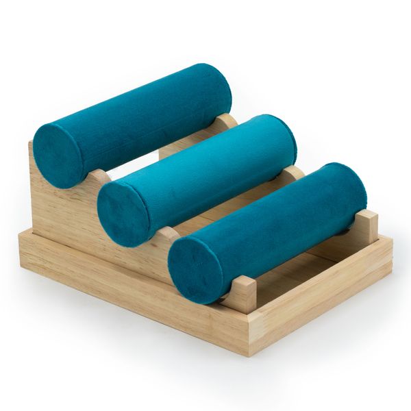 Three Bar Tiered Bangle Display 24x18x13cm