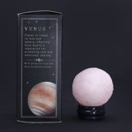 Rose Quartz Planet on a Solar Goldstone Stand - 40mm