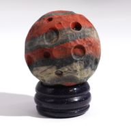 Red Jasper Planet on a Solar Goldstone Stand - 40mm  (30x15mm stand)