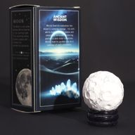 White Howlite Planet on a Solar Goldstone Stand - 40mm (30x15mm stand)