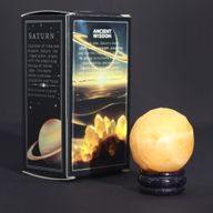Yellow Jade Planet on a Solar Goldstone Stand - 40mm (30x15mm stand)