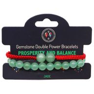 Gemstone Double Power Braclets- Jade