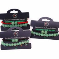 Gemstone Double Power Braclets- Jade