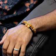 Gemstone Double Power Braclets- Yellow Adventurine