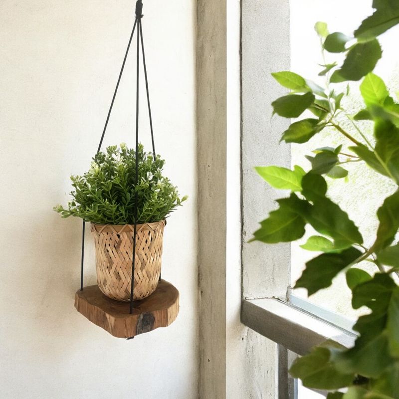 Hanging Gamel Wood Shelf - One Level