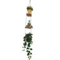 Hanging Gamel Wood Shelf - Three Levels