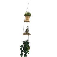 Hanging Gamel Wood Shelf - Three Levels